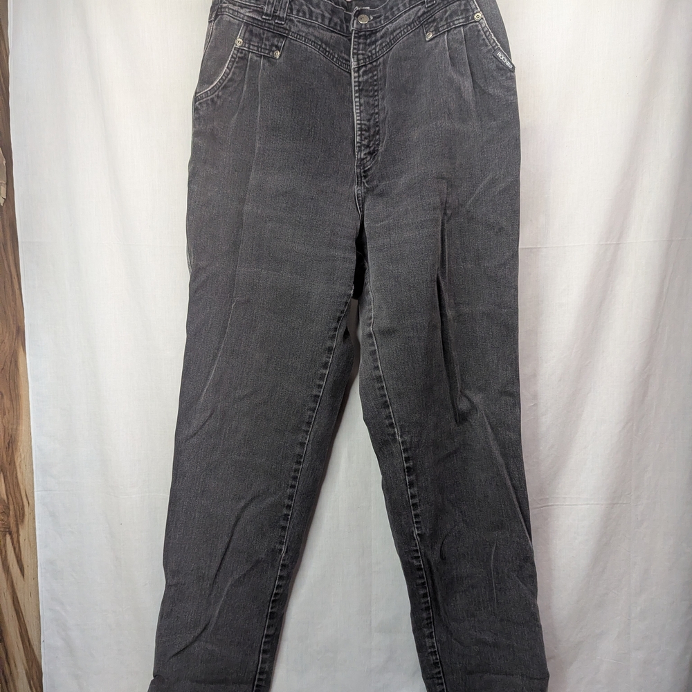 Rockies Women's Straight Leg Jeans in Washed Gray-Black